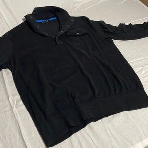 Half button sweater.